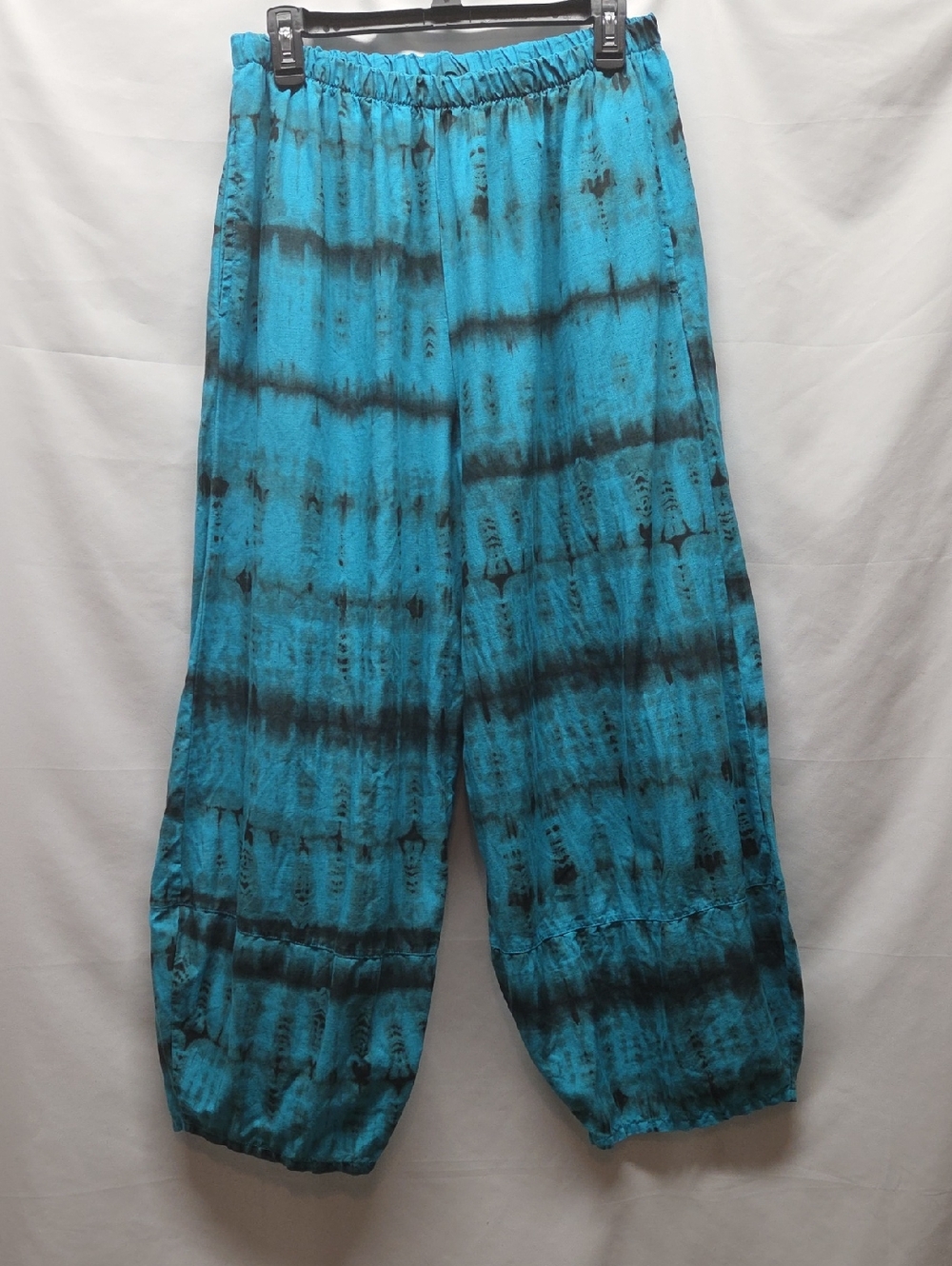 Bryn Walker Boho Casbah Wide Leg Pants Tie Dye 100% Linen